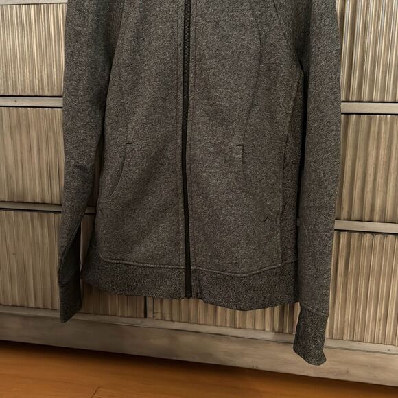 Lululemon Zippered Hoodie Sweatshirt grey size 8 - Picture 3 of 11